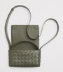 Mini Leather Intrecciato Flap Cross-Body Bag