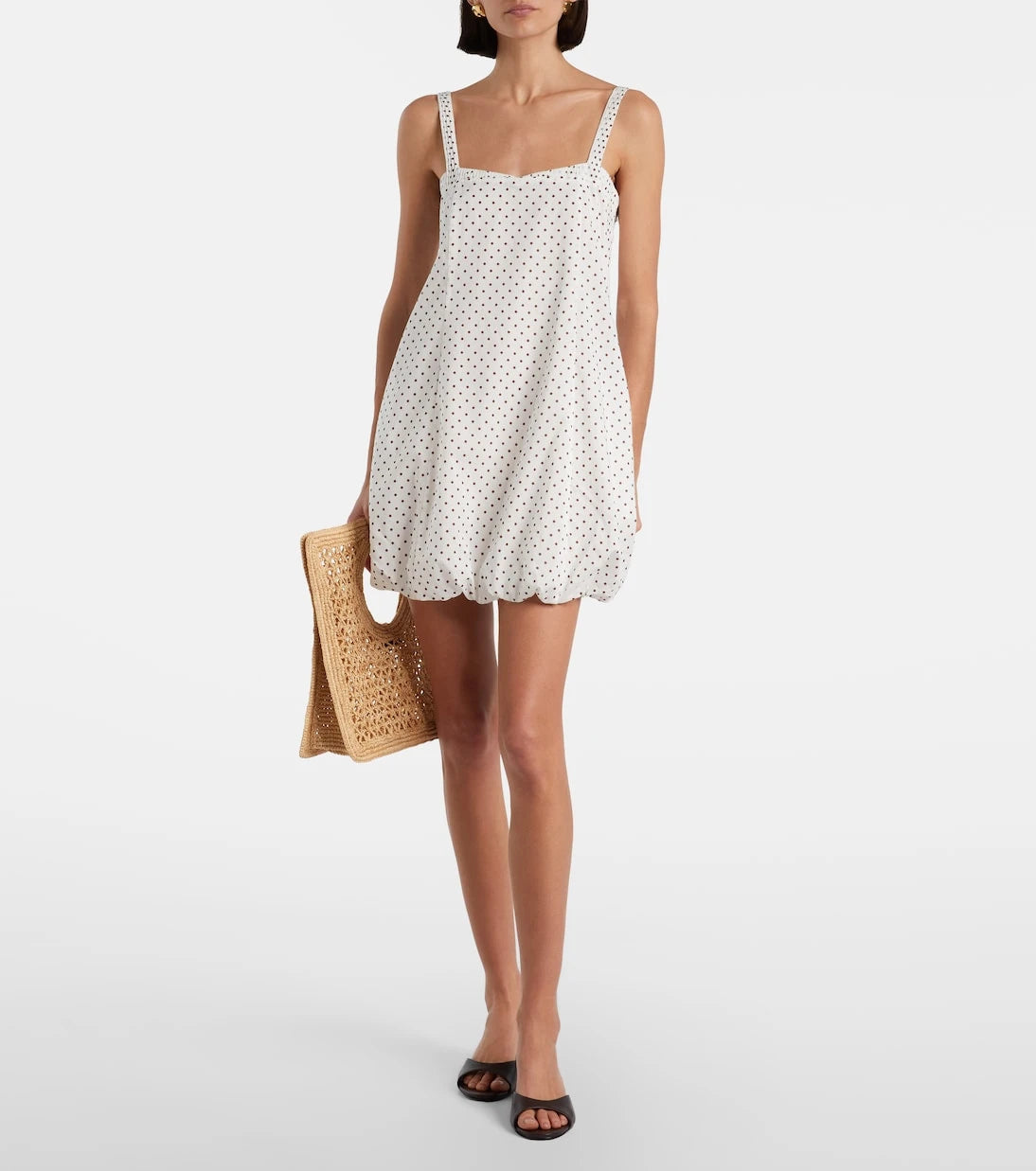 Posse - Sky polka-dot balloon minidress