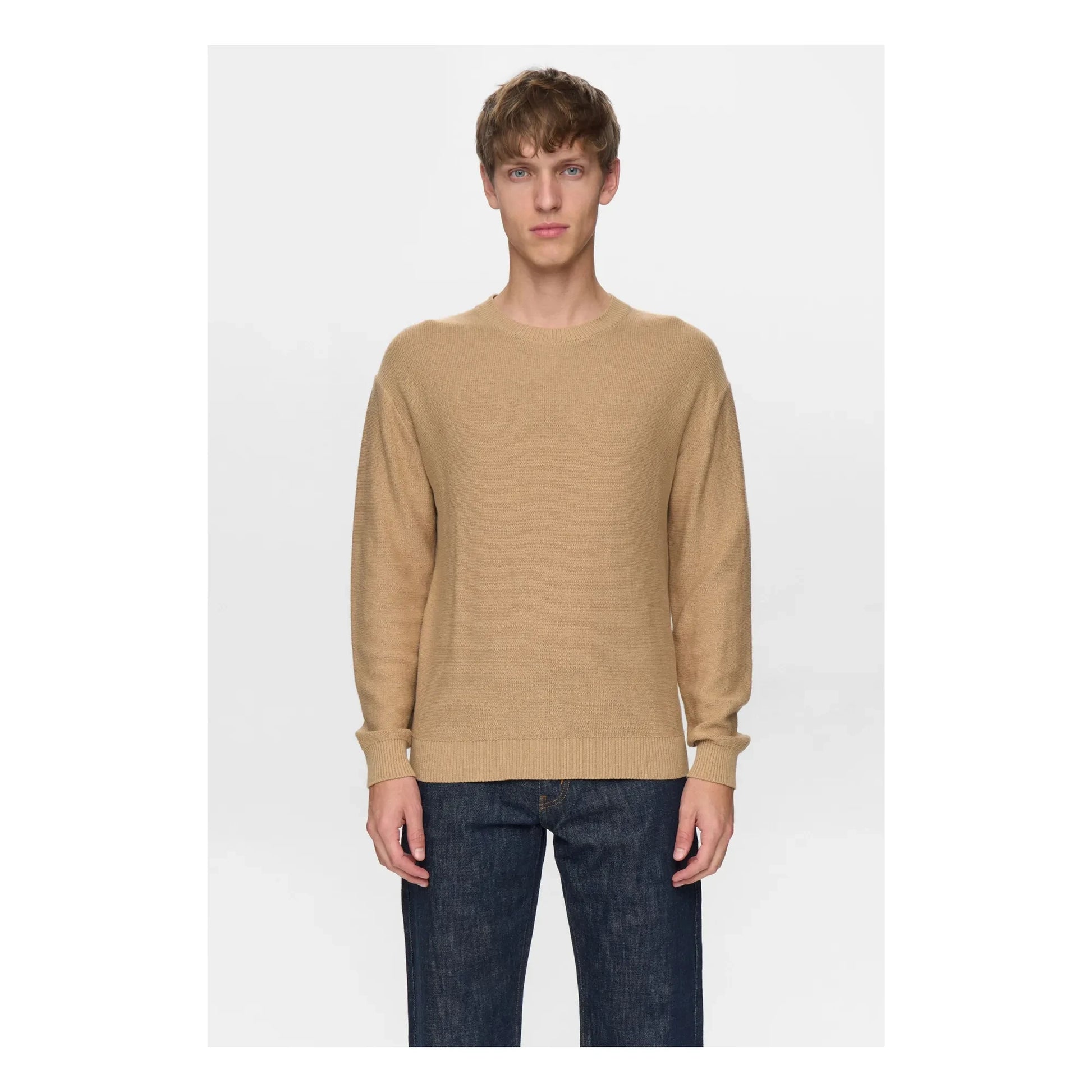Anerkjendt - Akebbe Cotton Sweater | Taupe brown