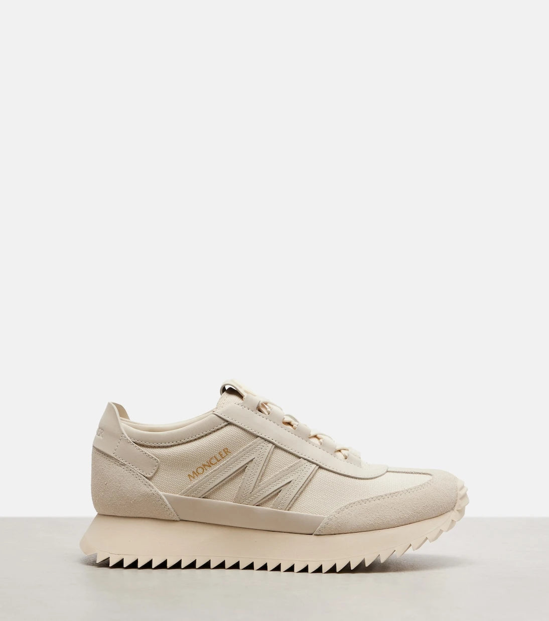 Moncler - Pacey2 suede-trimmed sneakers