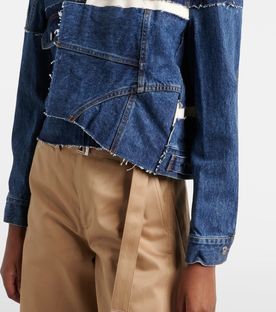 Sacai - Patchwork denim jacket