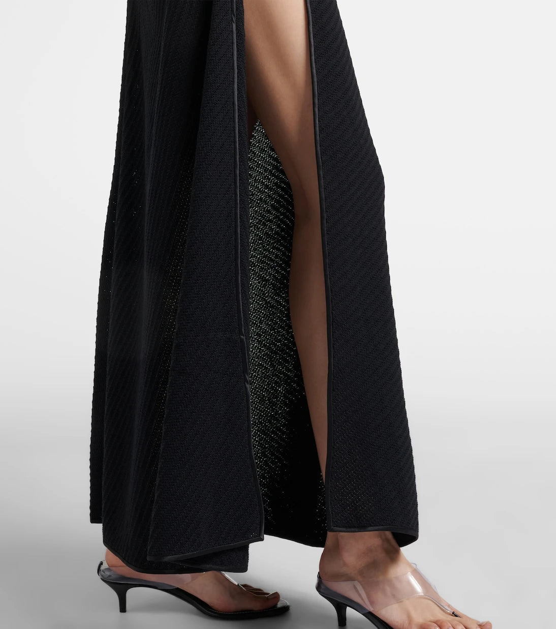 Christopher Esber - Knitted cotton-blend maxi skirt