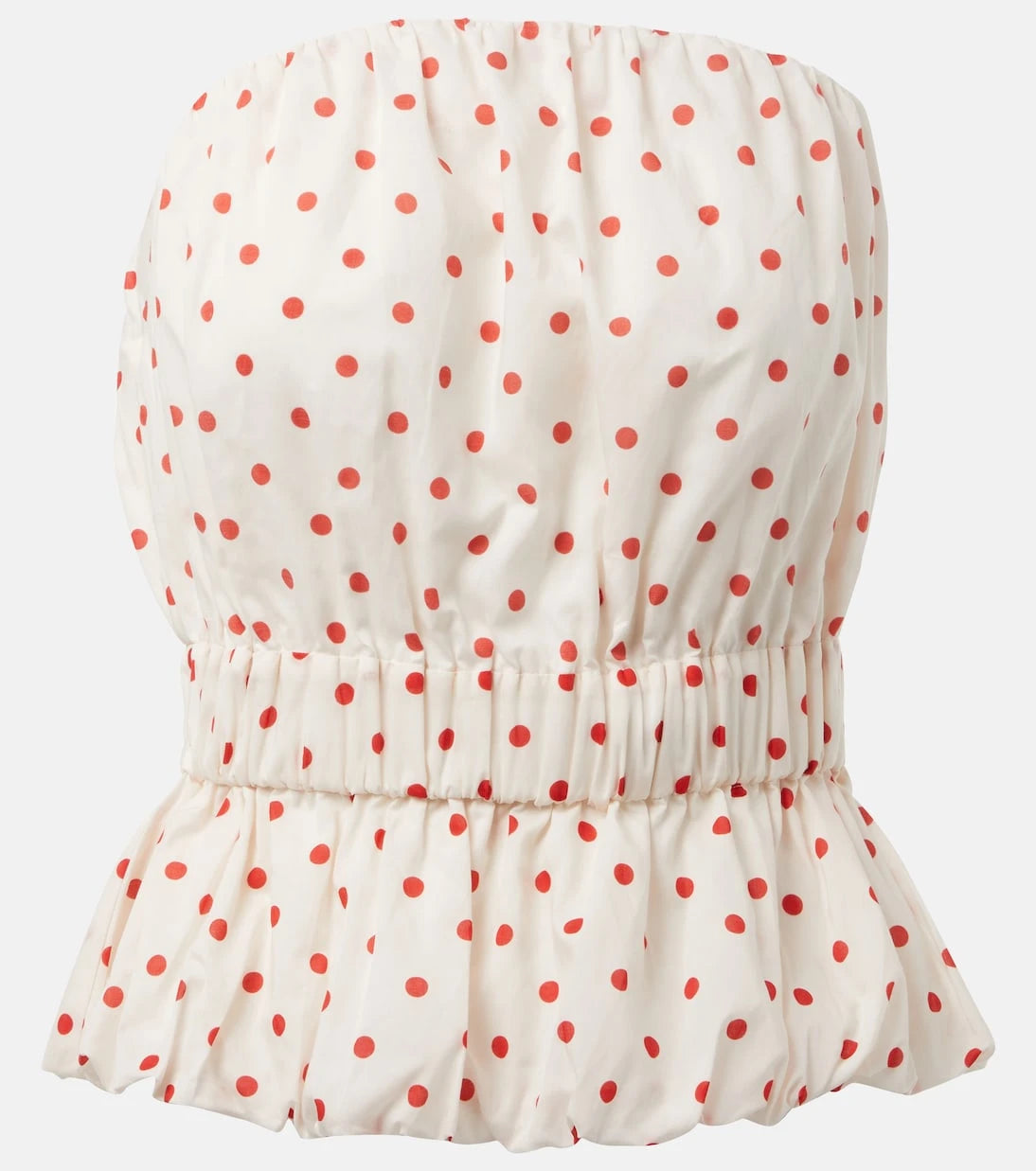 Posse - Aurelia polka-dot linen top