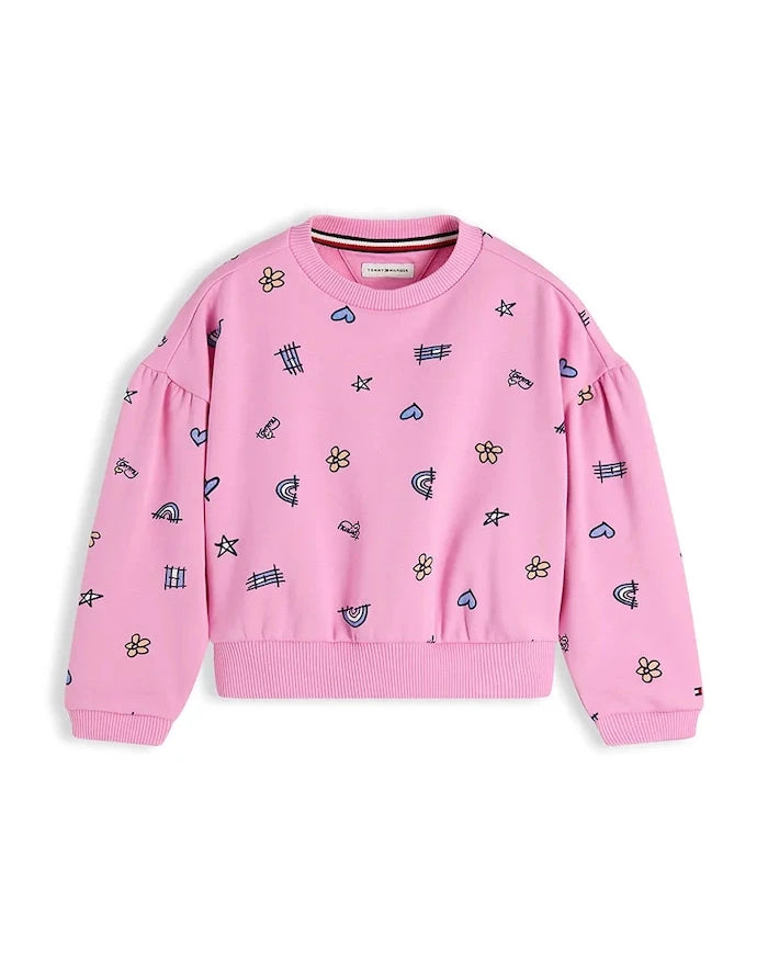 Tommy Hilfiger pamuklu çocuk sweatshirt