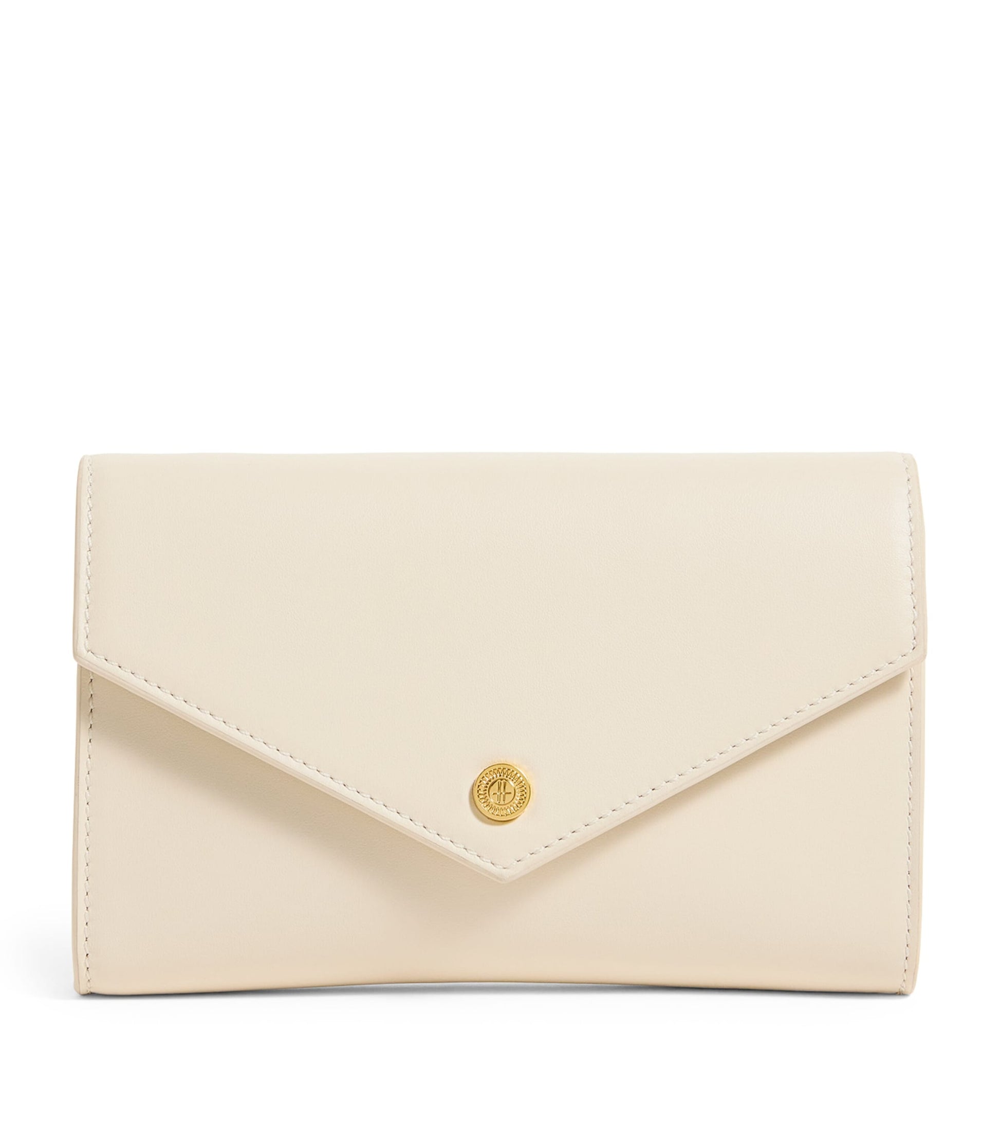 Ivory Leather Chain Wallet