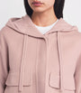 Weekend Max Mara Pink Wool-Blend Hooded Jacket