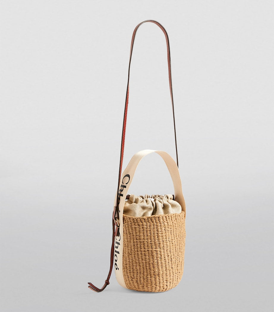 Brown Small Woody Basket Bag
