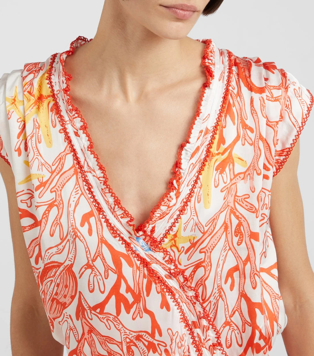 Poupette St Barth - Estelle printed satin minidress