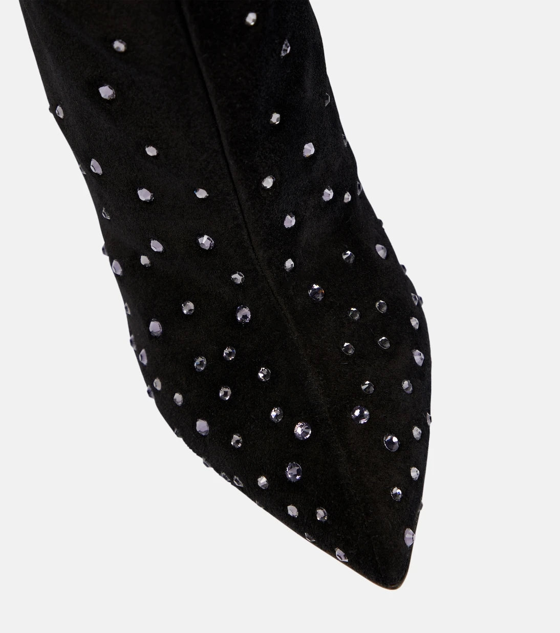 Paris Texas - Embellished suede over-the-knee boots