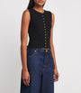 Claudie Pierlot Black Wool Sleeveless Cardigan