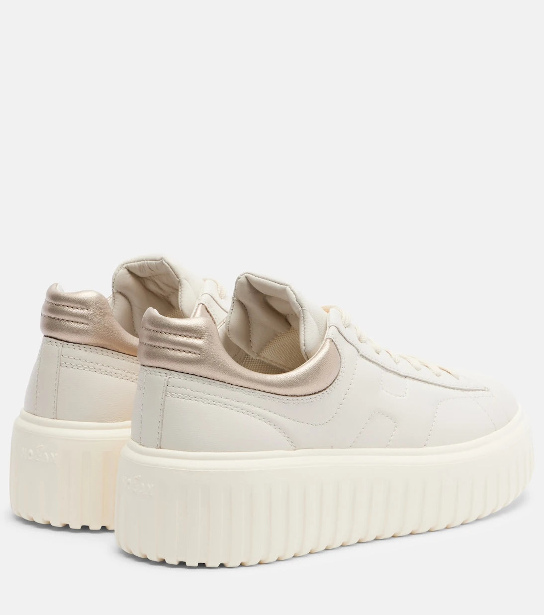 Hogan - H-Stripes leather platform sneakers