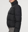 Burberry Black Checker-Tape Ambleside Puffer Jacket