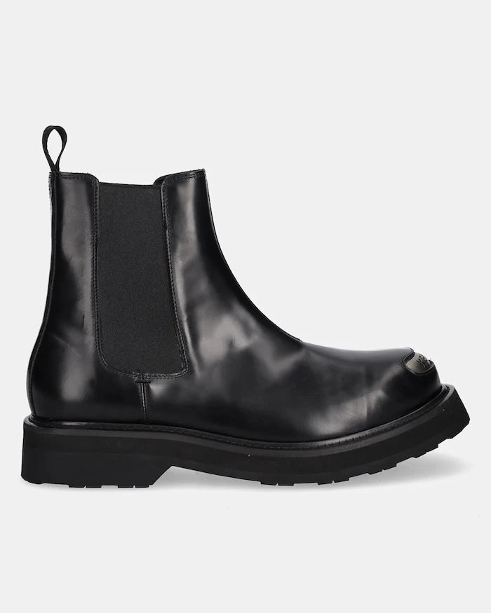Кожени боти челси Kenzo Smile Lace Up Boots