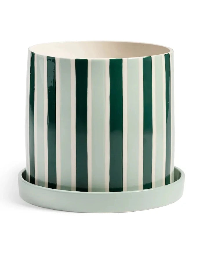 &k amsterdam Clash Stripe Saksı 16.5 x 18 cm