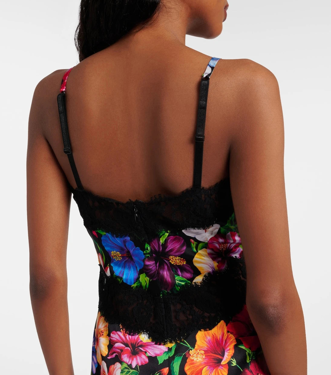 Dolce&Gabbana - Floral silk and cotton-blend minidress