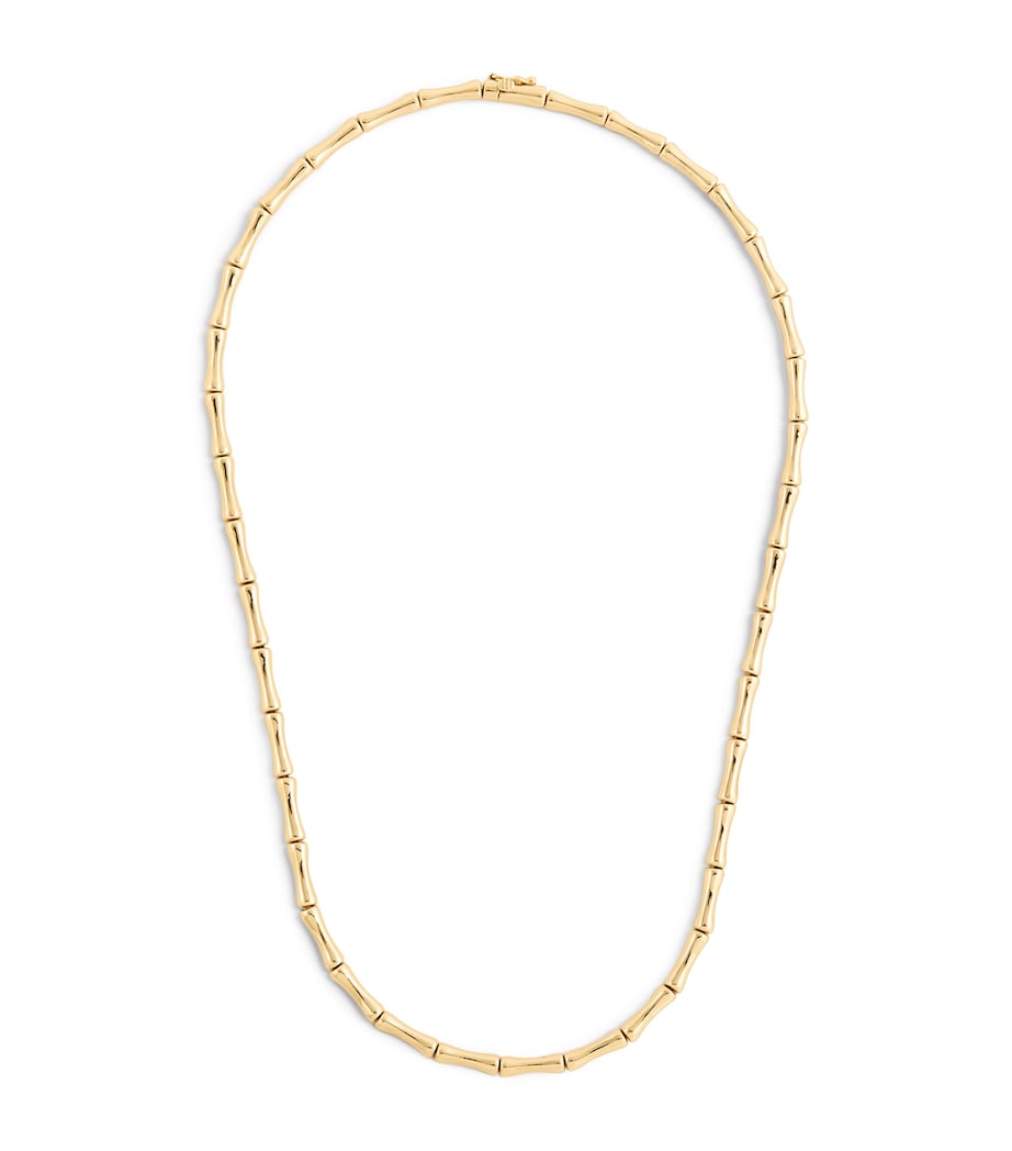 Yellow Gold Bamboo Necklace