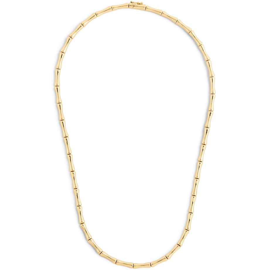Yellow Gold Bamboo Necklace