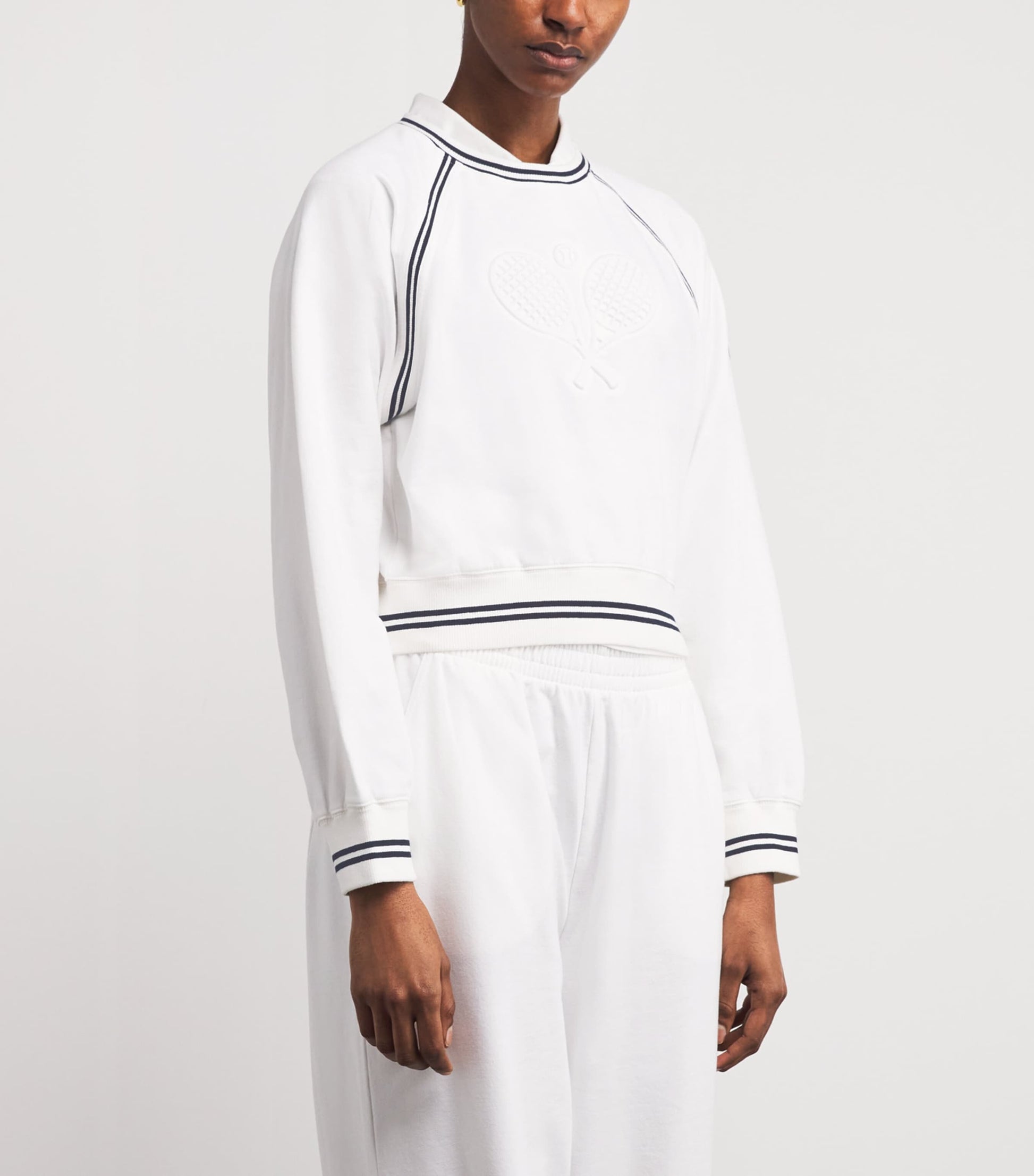 Stretch-Cotton Tennis Sweatshirt