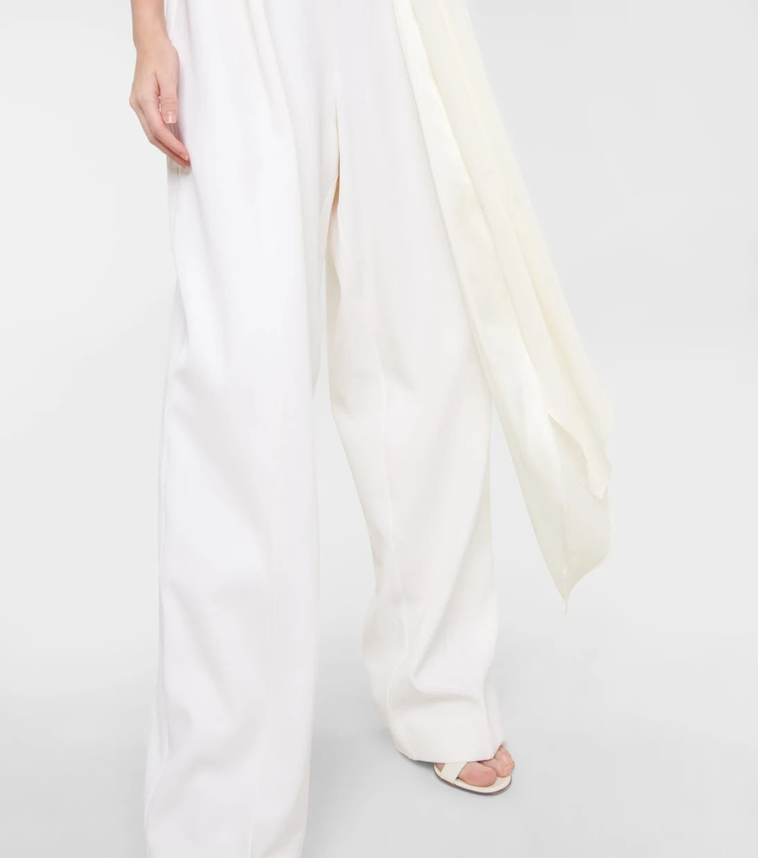 Roksanda - Bridal cape-detail wool jumpsuit