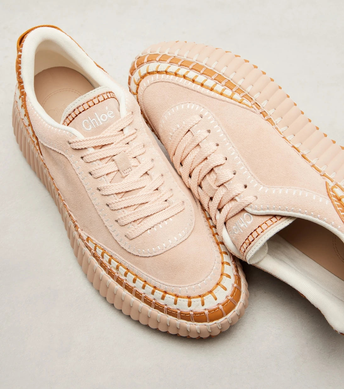 Chloé - Nama suede platform sneakers