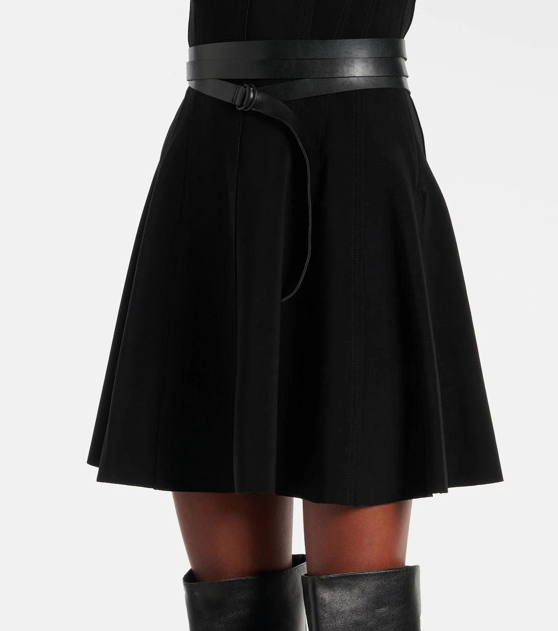 Norma Kamali - Grace belted minidress