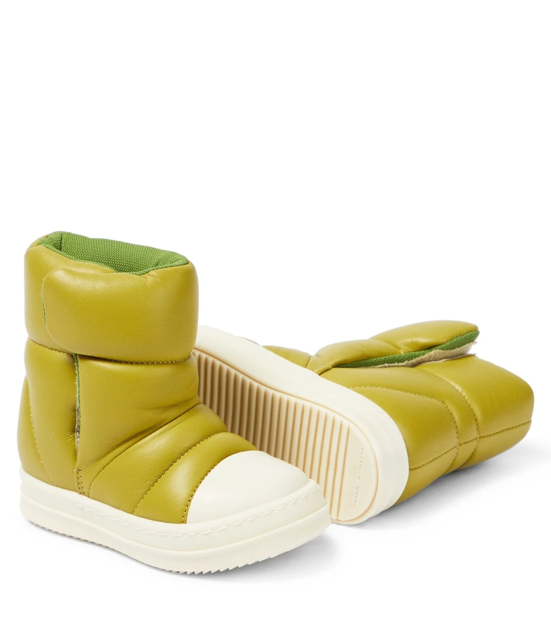 Rick Owens Kids - Puffer leather boots