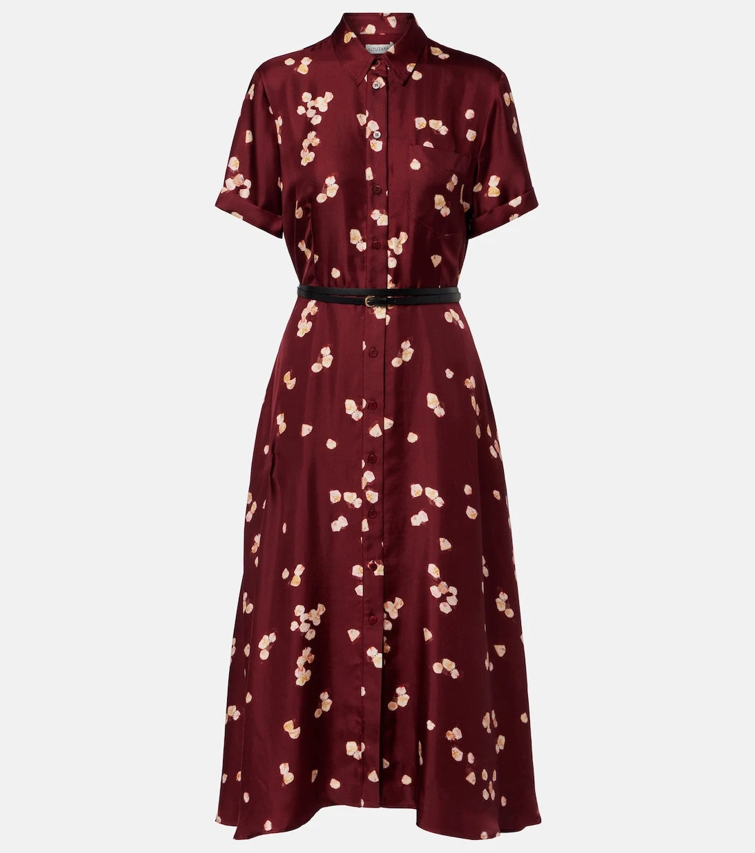 Altuzarra - Belted printed silk shirt dress