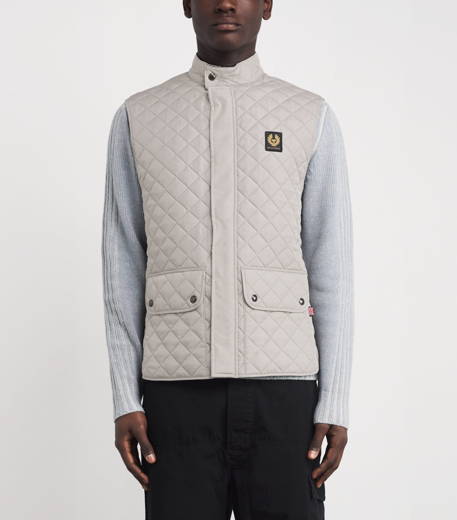 Grey Quilted Icon Gilet