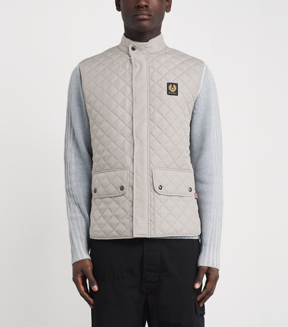 Grey Quilted Icon Gilet