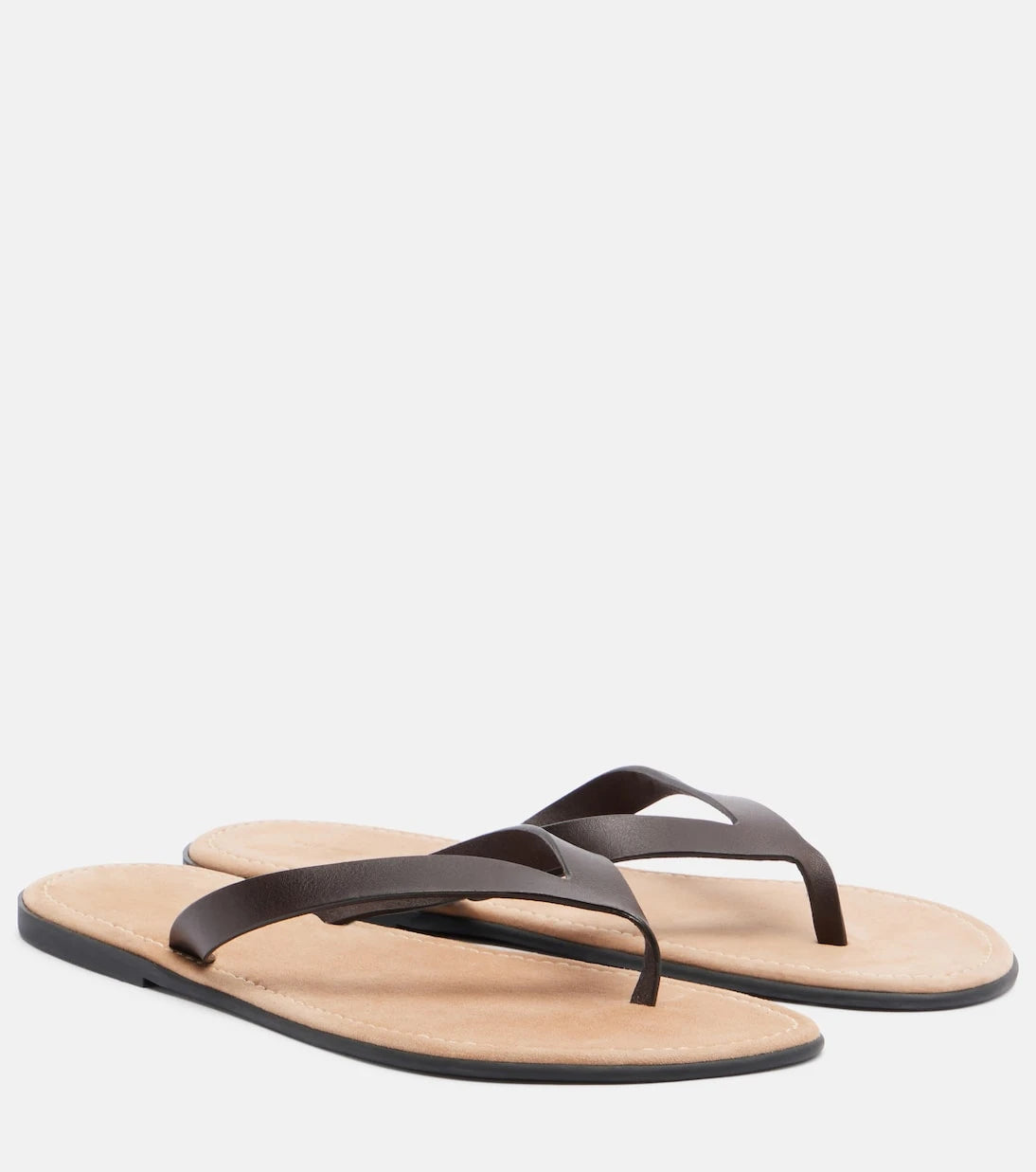 The Row - Beach leather thong sandals