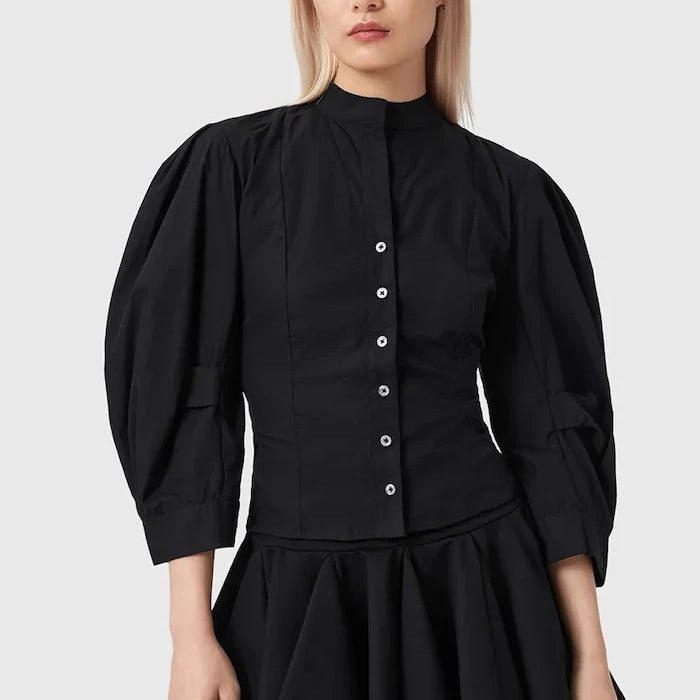 Памучна риза AllSaints MAUD