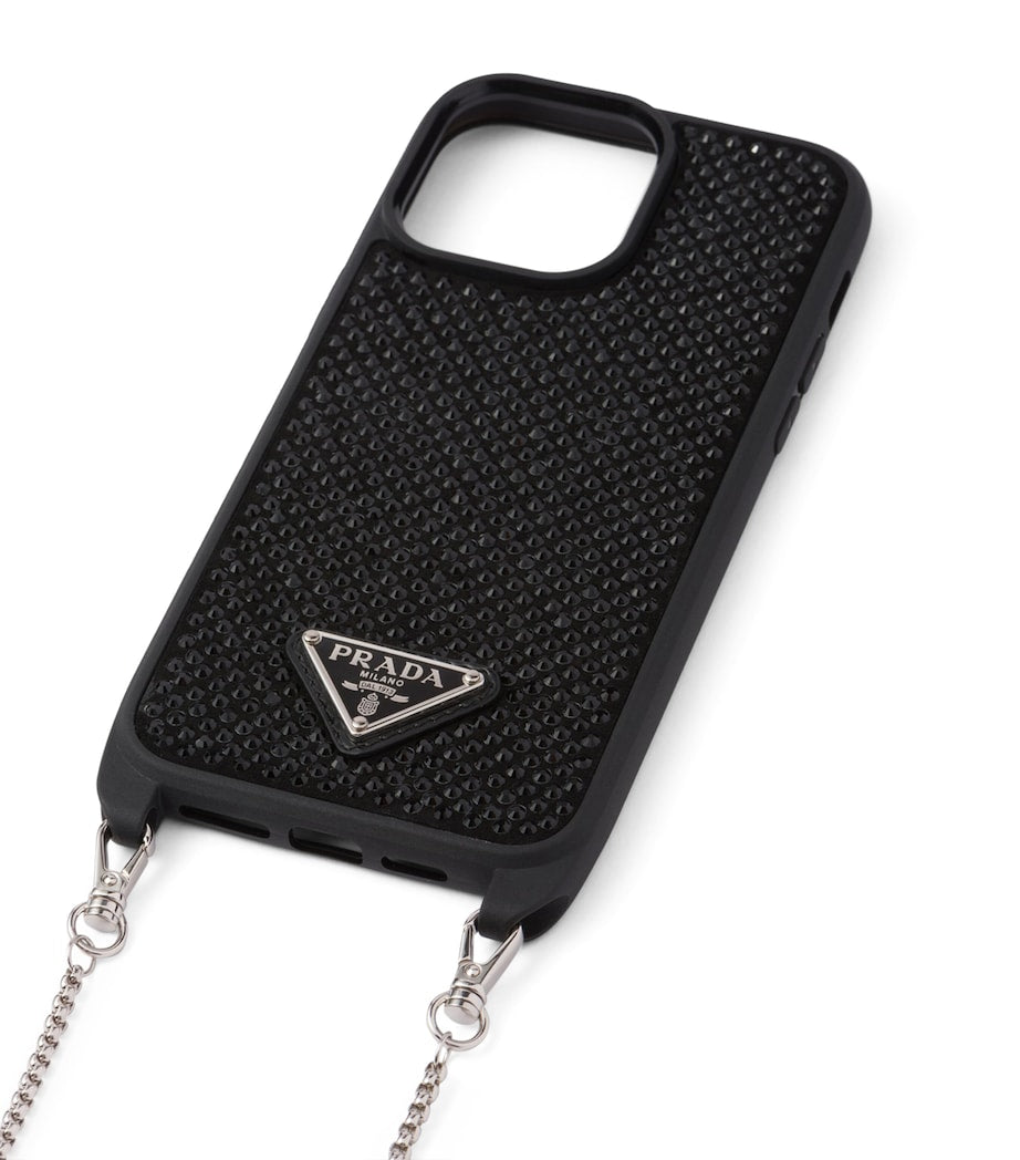 Black Embellished iPhone 14 Pro Case