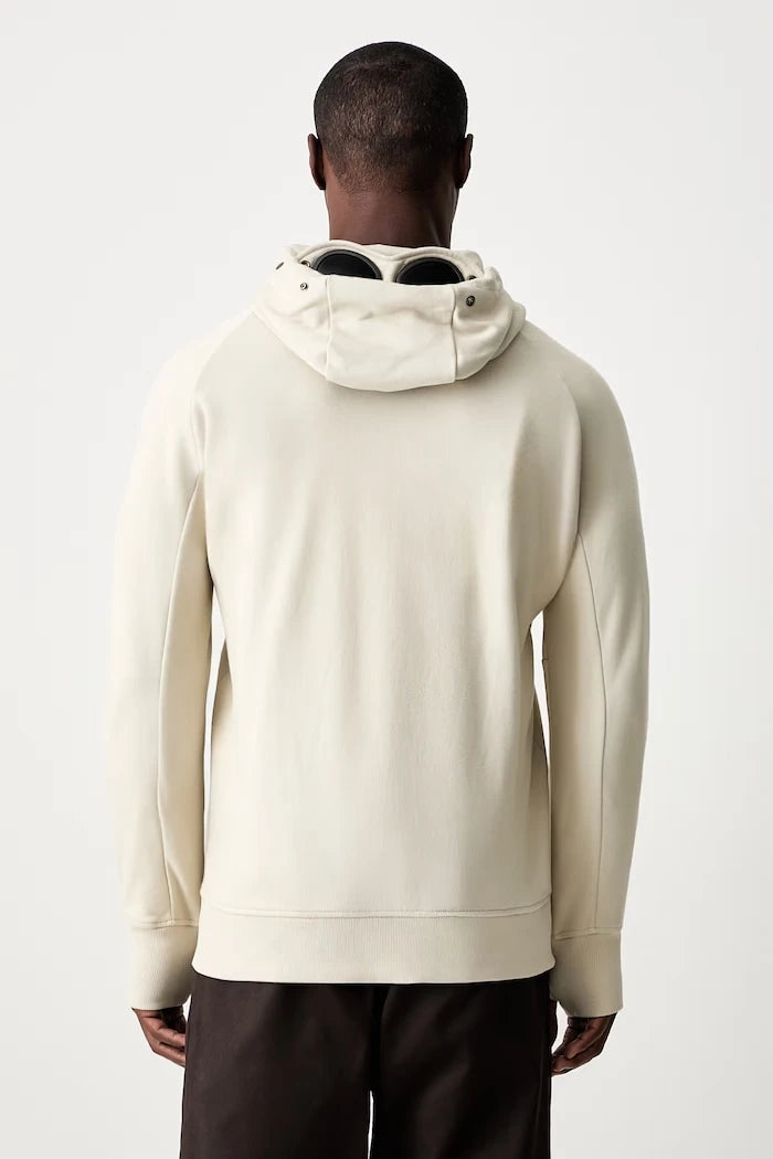 C.P. Company erkek pamuklu fermuarlı kapüşonlu sweatshirt