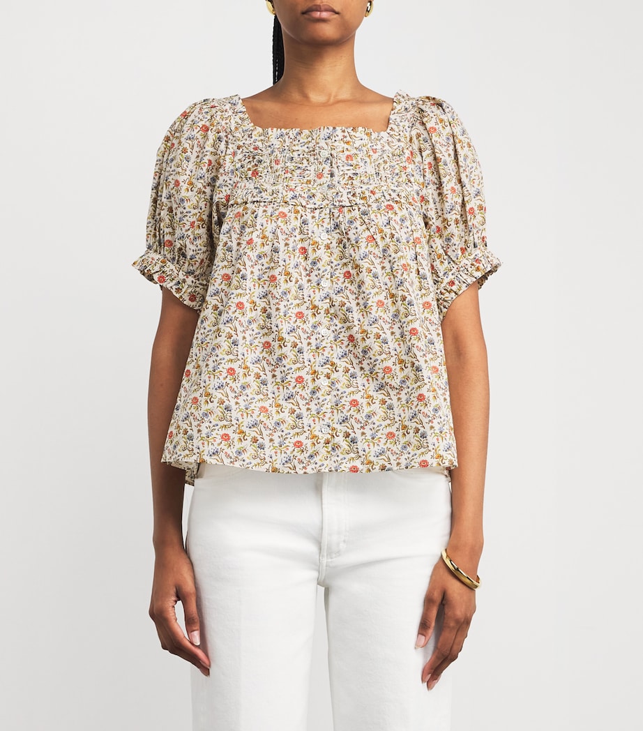 DÔEN Multi Organic Cotton Floral Farley Top