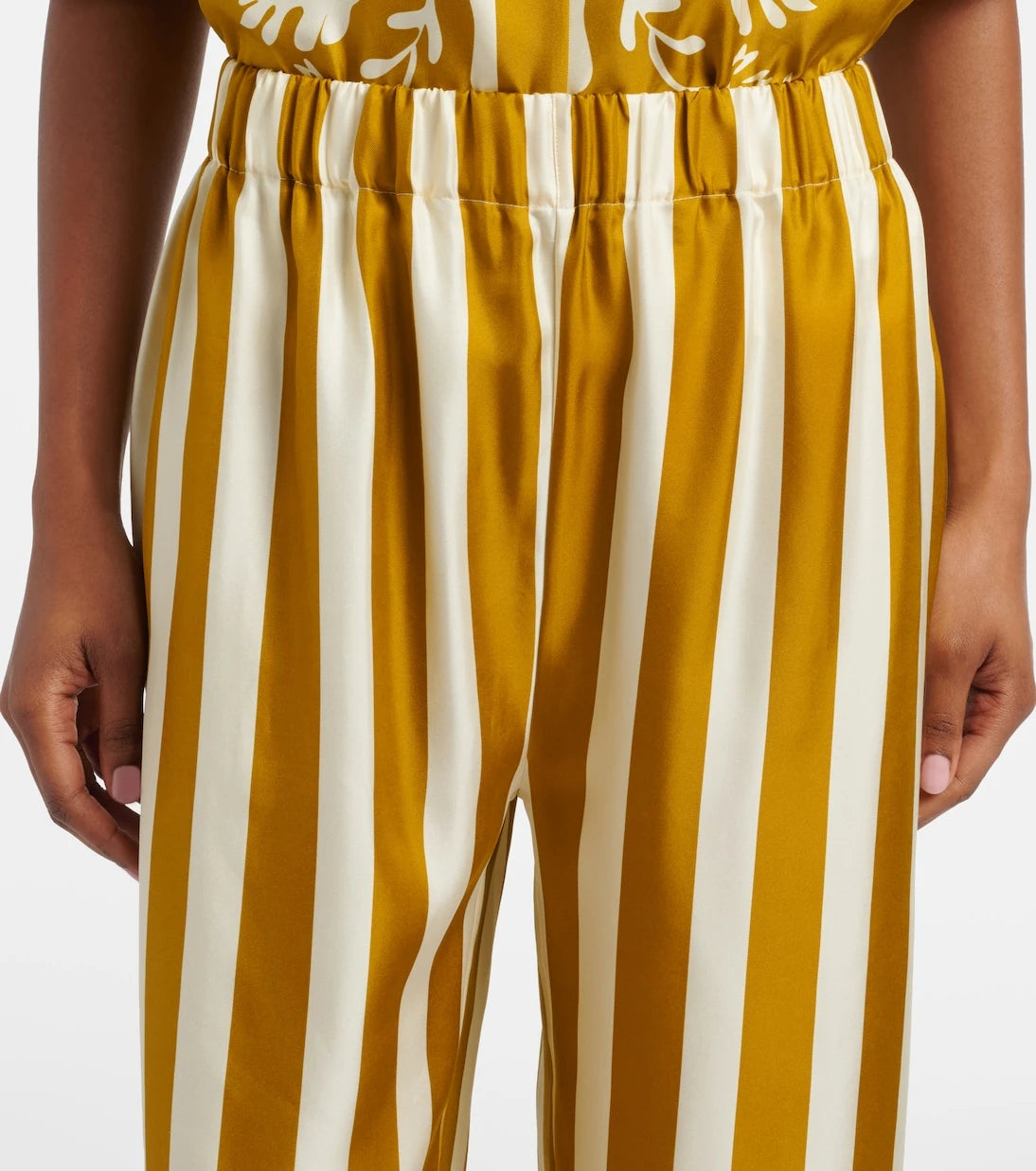 Eres - Pacha striped silk twill palazzo pants