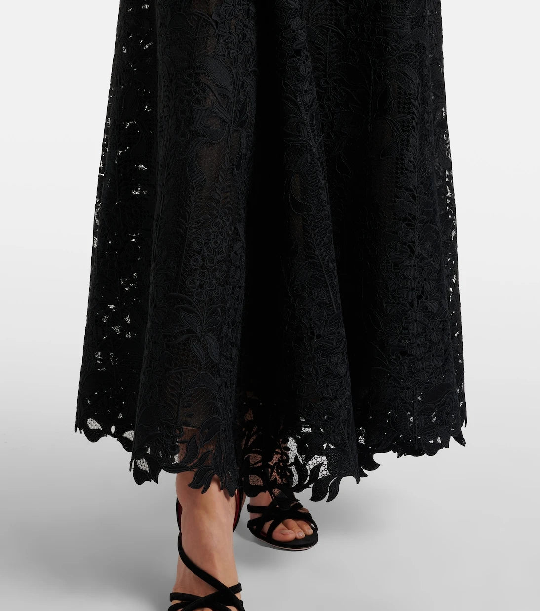 Oscar de la Renta - Guipure lace bustier gown
