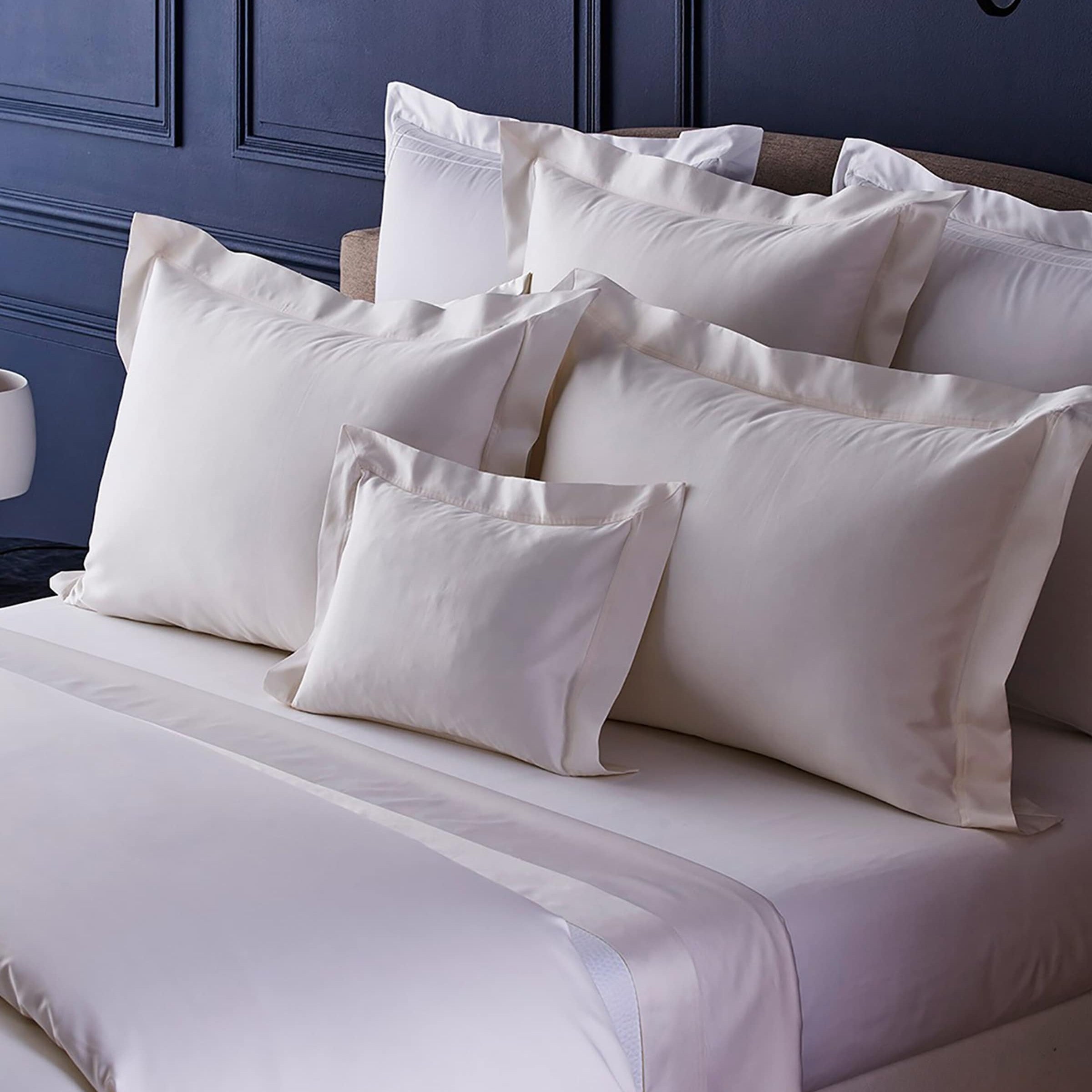 Yves Delorme Couture Egyptian Cotton Prodige Super King Fitted Sheet (190cm x 205cm)