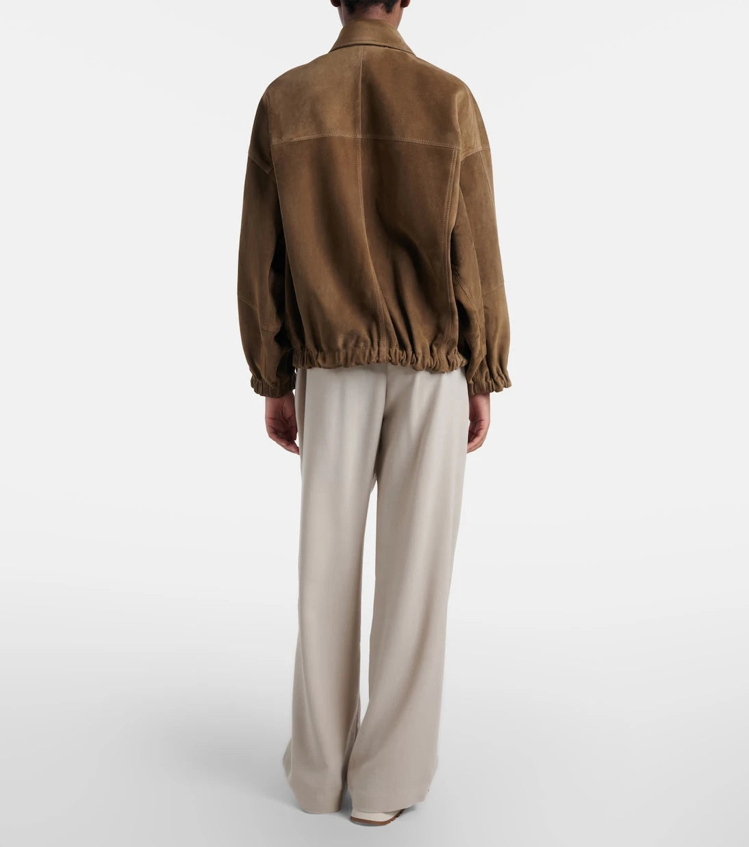 Brunello Cucinelli - Monili wool-blend wide-leg pants