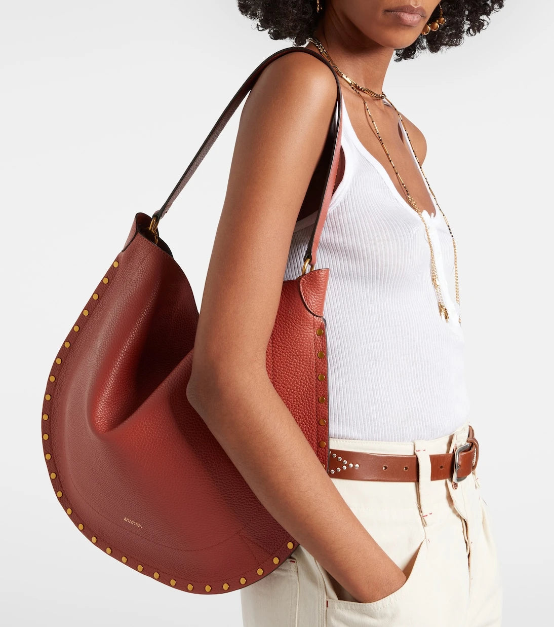 Isabel Marant - Oskan Soft leather shoulder bag