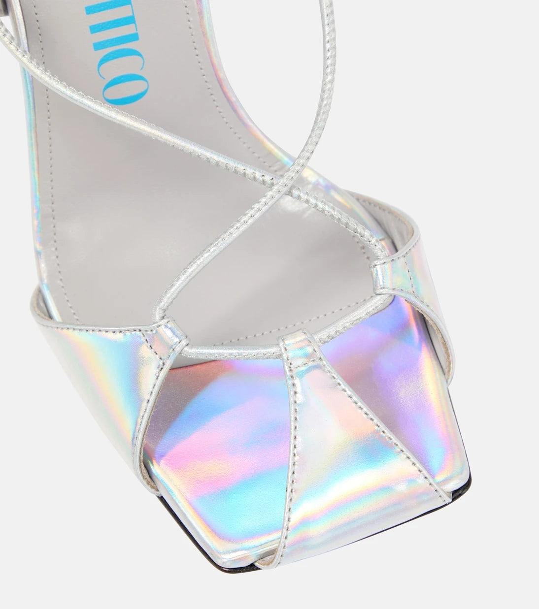 The Attico - Adele metallic leather sandals