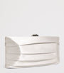 Satin Plissé Clutch Bag