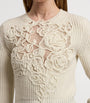 Cashmere Floral Sweater CREAM