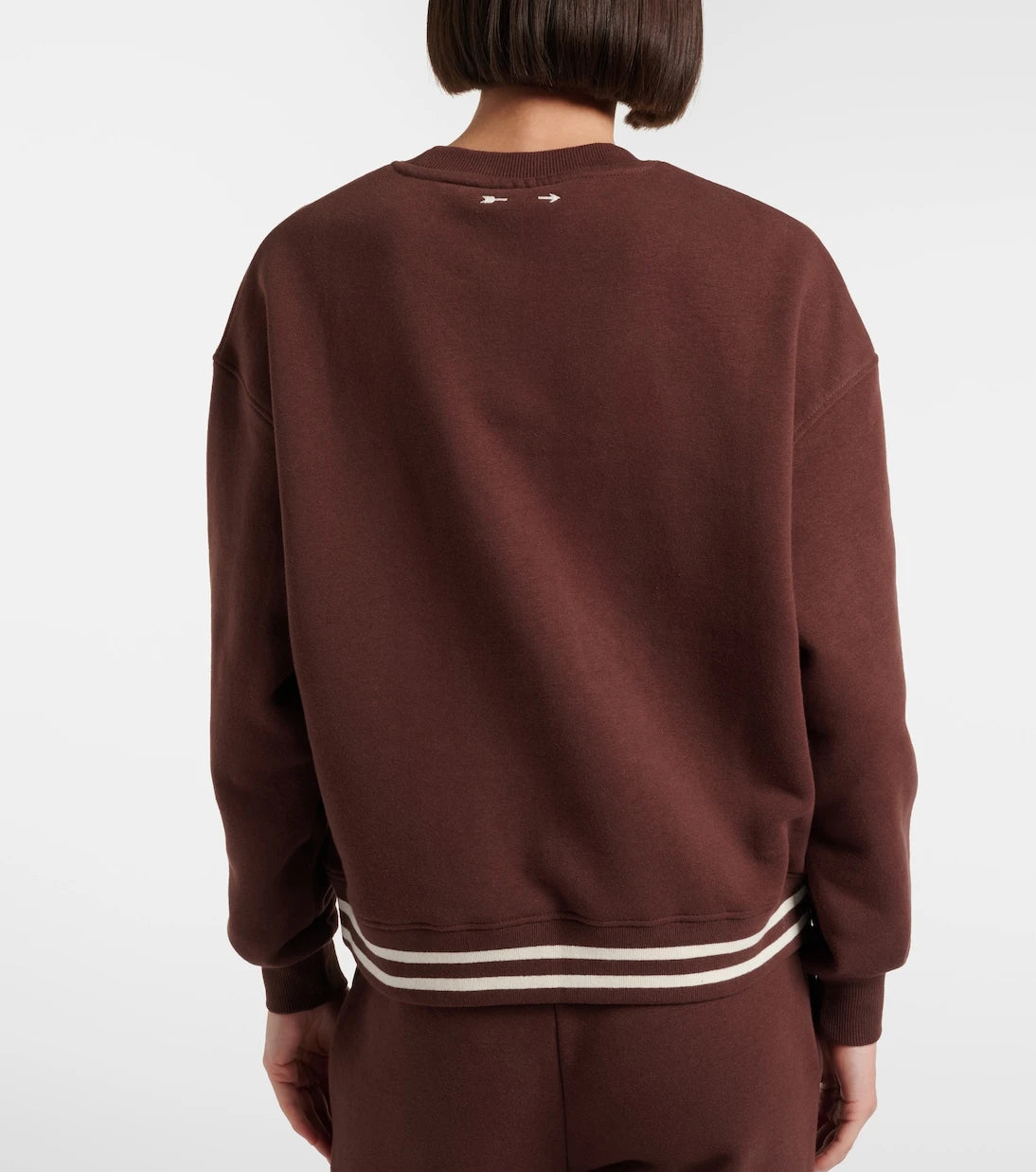The Upside - Striped cotton jersey sweatshirt