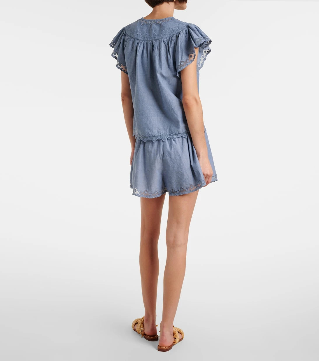 Ulla Johnson - Effie lace-trimmed cotton top