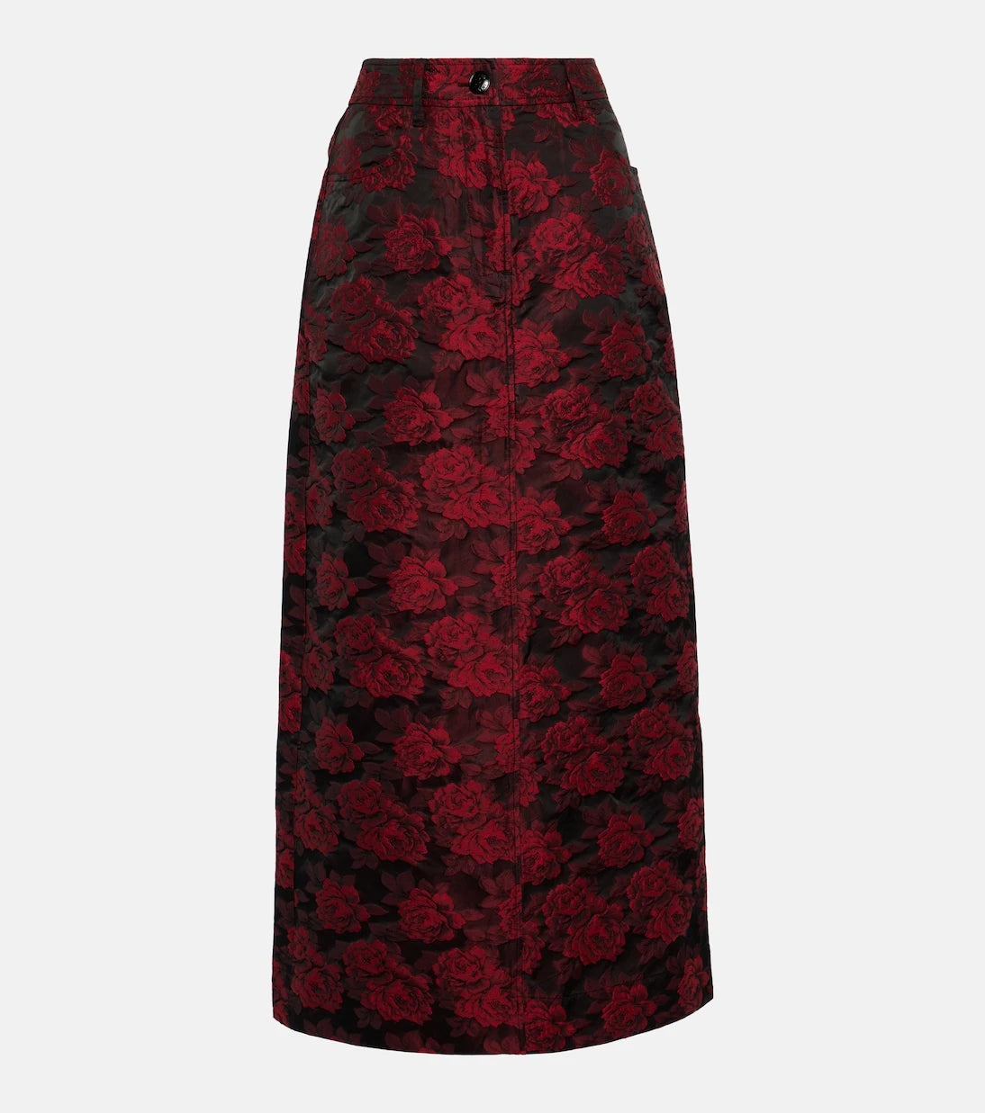 Ganni - Floral jacquard maxi skirt
