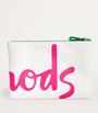 Ivory Medium Cotton Logo Pouch