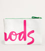 Ivory Medium Cotton Logo Pouch