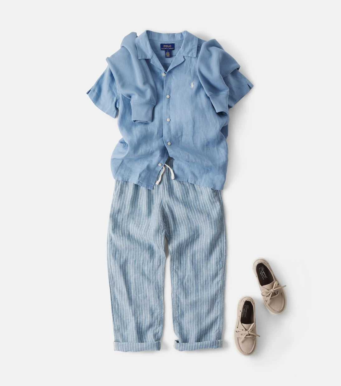 Polo Ralph Lauren Kids - Striped linen pants