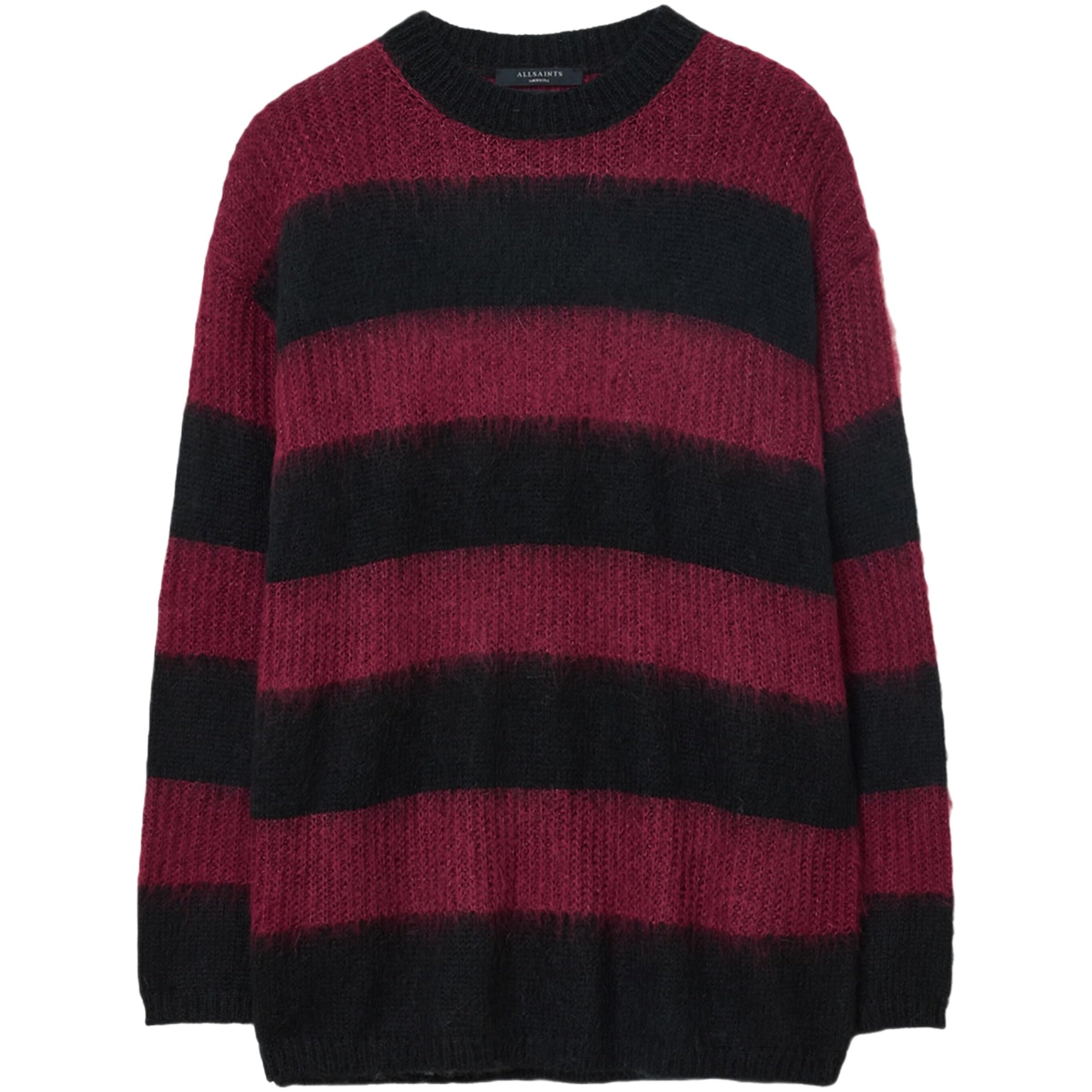 AllSaints Black Onyx Stripe Sweater