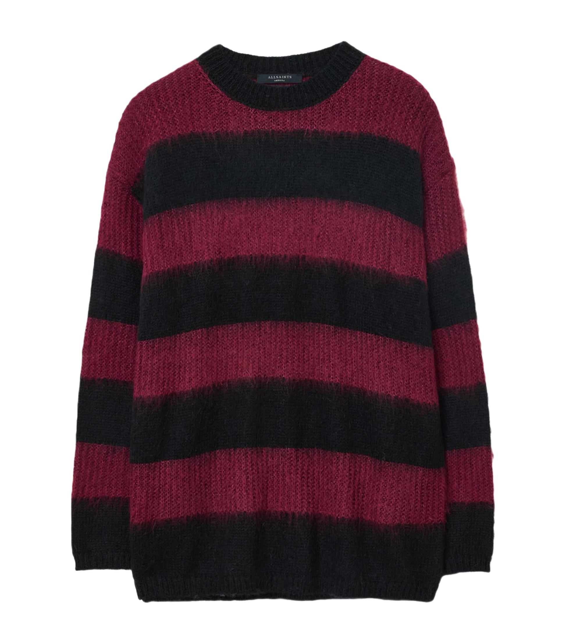 AllSaints Black Onyx Stripe Sweater